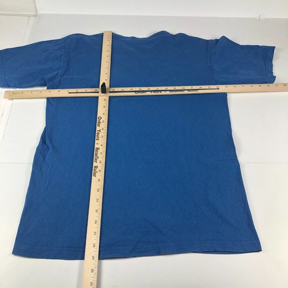 Vintage Element Skateboards Shirt Men's Large Blue Faded NYC New York City Logo - Picture 7 of 9